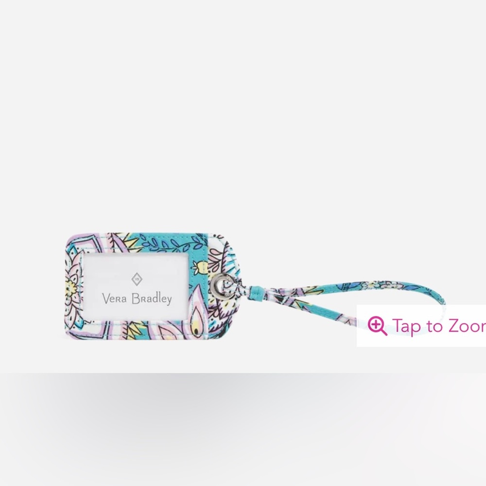 Vera Bradley Factory Style Luggage Tag - Peacock Garden